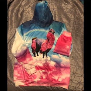 Llama Unicorn Hoodie “Llamacorn” Spacey Hoodie